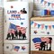9 Sheets Memorial Day Window Clings – Patriotic 4th of July Stickers, American Flag Soldier Eagle Cross Decals for Veterans Day & Independence Day Home Decor
